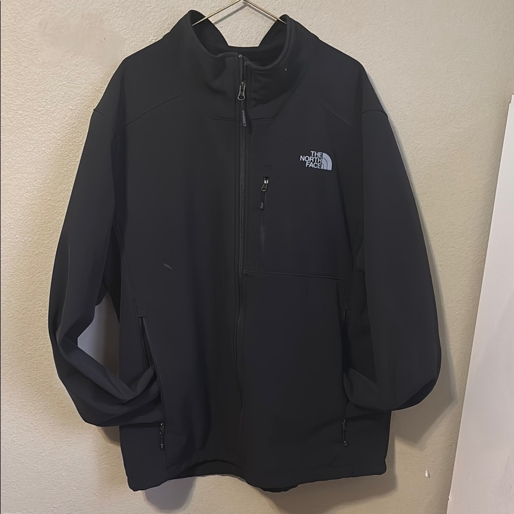 The North Face Black Performance Jacket with Stand-Up Collar MENS